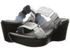 Naot Treasure (silver Snake Leather/sterling Leather) Women's Wedge Shoes