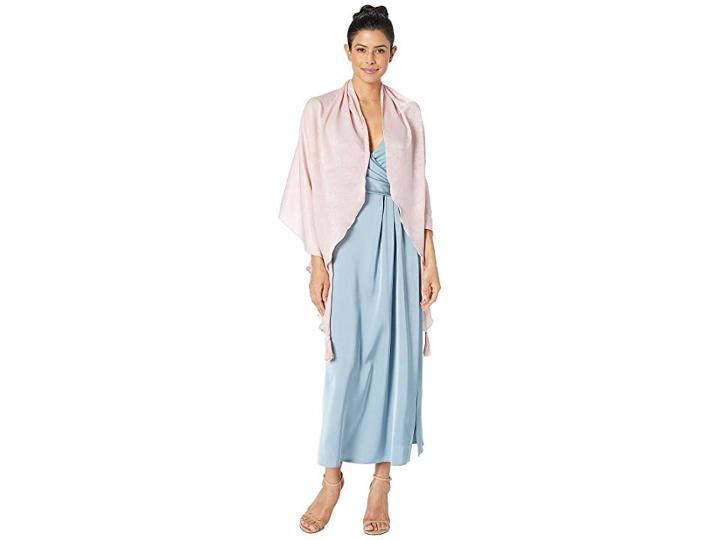 Echo Design Stole With Curly Edge Wrap (blush) Women's Sweater
