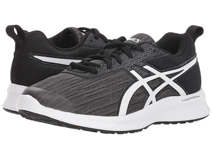 Asics Kids Lazerbeam Ea (little Kid/big Kid) (black/white) Boys Shoes