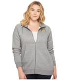 Nike Sportswear Rally Metallic Hoodie (size 1x-3x) (carbon Heather/cool Grey) Women's Sweatshirt