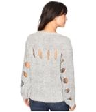 Brigitte Bailey Janiya Oversized Knit Sweater (grey) Women's Sweater