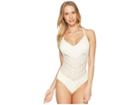 Robin Piccone Perla V-neck One-piece (eggshell) Women's Swimsuits One Piece