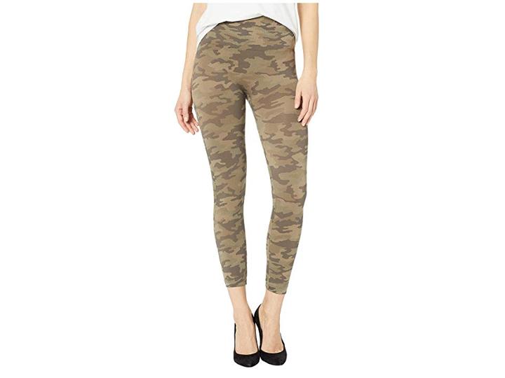 Spanx Look At Me Now Cropped Leggings (desert Camo) Women's Casual Pants