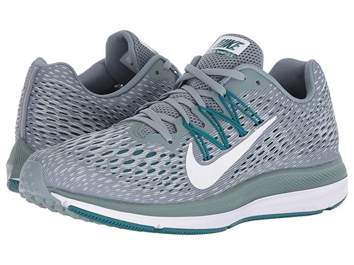 Nike Air Zoom Winflo 5 (aviator Grey/white/geode Teal) Women's Running Shoes