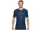 Under Armour Armour(r) Heatgear(r) Printed S/s Tee (true Ink/#/anthracite) Men's T Shirt
