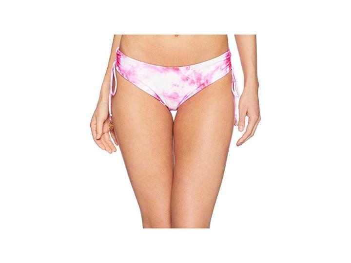 Luli Fama Bamboleo Reversible Drawstring Side Moderate Bottom (fuchsia) Women's Swimwear