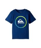 Quiksilver Kids Active Logo Tee (toddler/little Kids) (estate Blue) Boy's T Shirt
