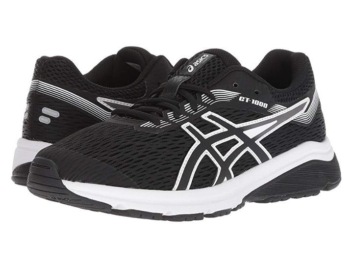 Asics Kids Gt-1000 7 (big Kid) (black/white) Boys Shoes