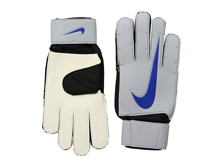 Nike Match Goalkeeper (metallic Silver/black/racer Blue) Lifting Gloves