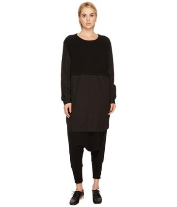 Y's By Yohji Yamamoto O-c/s Combi B Shirt Sweater (black) Women's Sweater