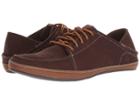 Olukai Kauwela Lace (dark Wood/toffee) Men's Shoes