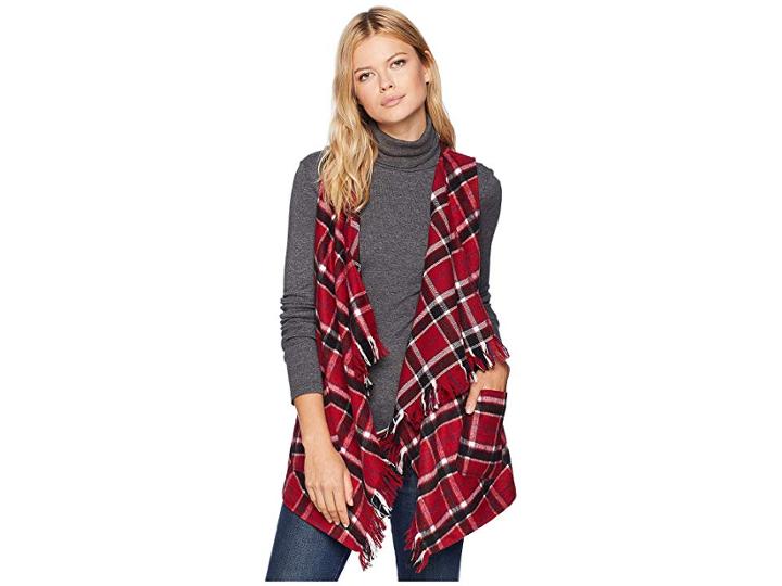 Tribal Fringed Vest (brick) Women's Vest