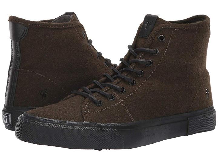 Frye Ludlow High (loden Wool) Men's Lace Up Casual Shoes