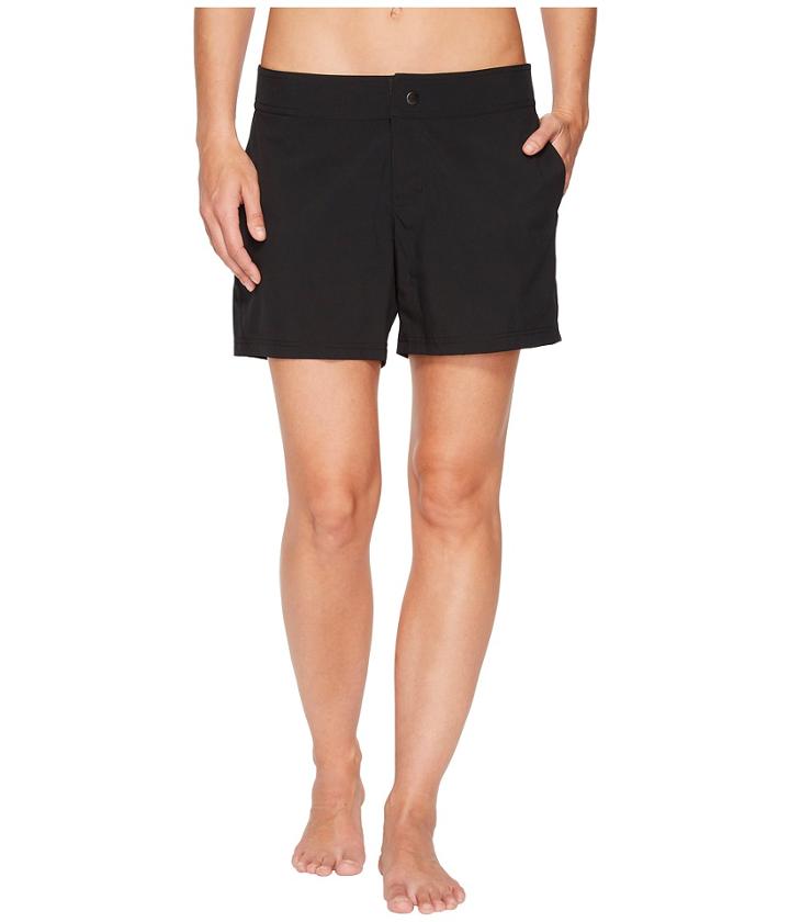 Next By Athena Good Karma Shoreline Boardshort (black) Women's Swimwear