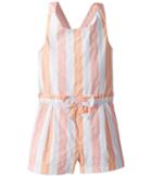 Janie And Jack Sleeveless Stripe Romper (toddler/little Kids/big Kids) (multicolor) Girl's Jumpsuit & Rompers One Piece