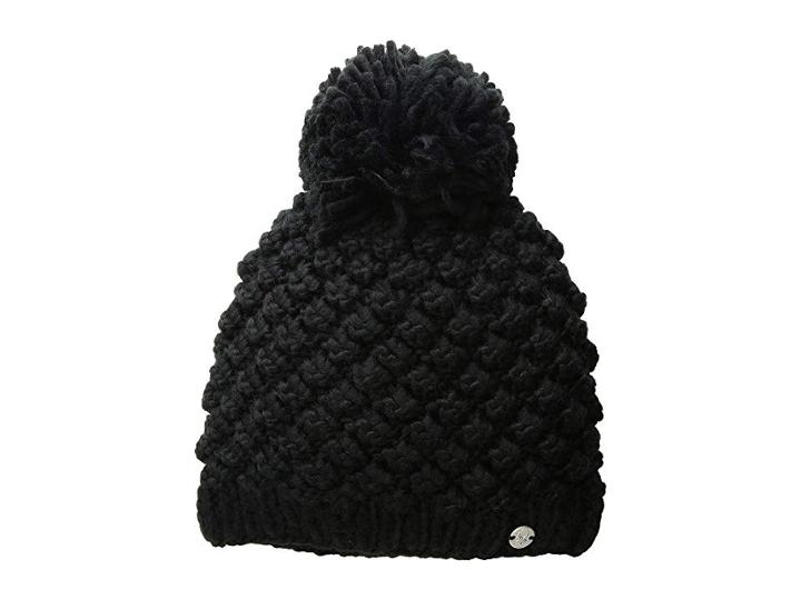 Spyder Kids Brrr Berry Hat (little Kids/big Kids) (black/alloy) Caps