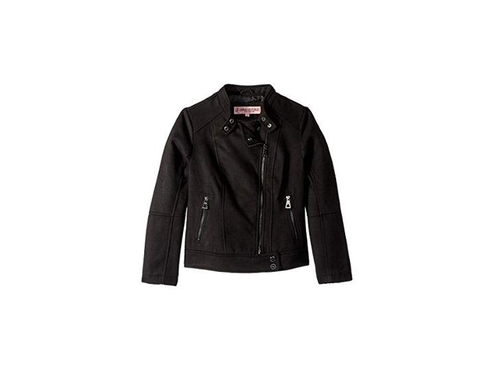 Urban Republic Kids Emilia Wool Moto Jacket (little Kids/big Kids) (black) Girl's Jacket