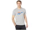 Reebok 90s Print T-shirt (medium Grey Heather) Men's T Shirt