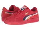Puma Kids Suede Classic Multicolor Embossed (big Kid) (ribbon Red/peacoat/puma White/puma Team Gold) Boy's Shoes