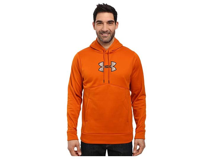 Under Armour Ua Icon Caliber Hoodie (rodeo Orange) Men's Sweatshirt