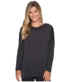 Lucy To The Barre Long Sleeve (lucy Black Heather) Women's Long Sleeve Pullover