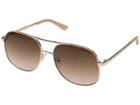 Guess Gf6081 (shiny Rose Gold/light Brown Gradient Lens) Fashion Sunglasses