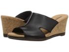 Clarks Lafley Mio (black Leather) Women's Wedge Shoes