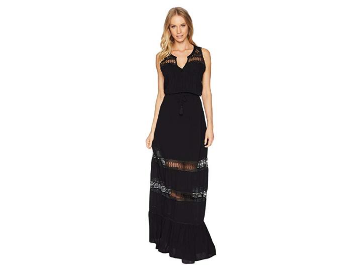 Bb Dakota Ranae Lace Detailed Maxi Dress (black) Women's Dress