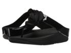 Fitflop Florrie Toe-post (black) Women's  Shoes