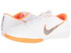 Nike Vaporx 12 Academy Ic (white/metallic Cool Grey/total Orange) Men's Soccer Shoes
