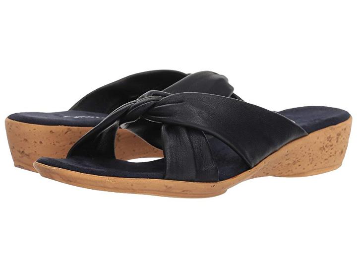Onex Ana (navy Leather) Women's Sandals