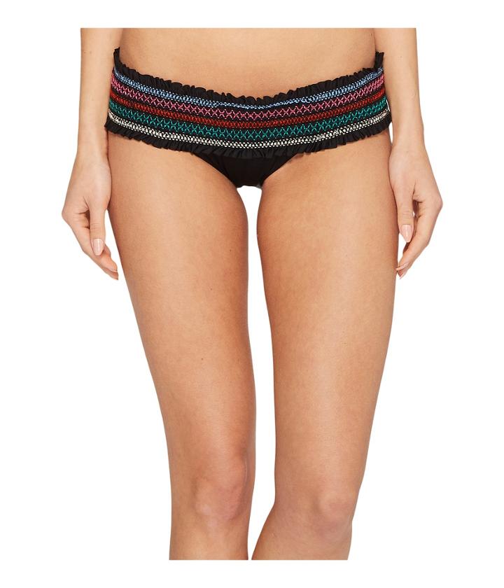 Isabella Rose Crystal Cove Maui Bikini Bottom (black) Women's Swimwear