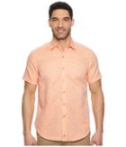 Robert Graham Cyprus Short Sleeve Woven Shirt (orange) Men's Clothing
