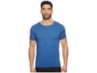 Boss Hugo Boss Troy Short Sleeve Acid Wash Crew (high Blue) Men's Short Sleeve Pullover