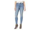 7 For All Mankind The High-waisted Ankle Skinny With Wide Silver Lurex Stripe In Muse (muse) Women's Jeans