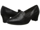 Munro American Layla (black Mini Lizard Print) Women's 1-2 Inch Heel Shoes