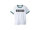 Converse Kids Graphic Ringer Tee (big Kids) (white) Boy's T Shirt