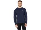 Tommy Jeans Essential Long Sleeve Logo T-shirt (black Iris) Men's Clothing