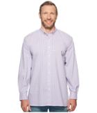 Polo Ralph Lauren Big Tall Poplin Long Sleeve Sport Shirt (grapevine/white) Men's Clothing