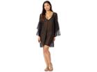 Michael Michael Kors Urban Gypsy Ruffle Sleeve Cover-up (black) Women's Swimwear