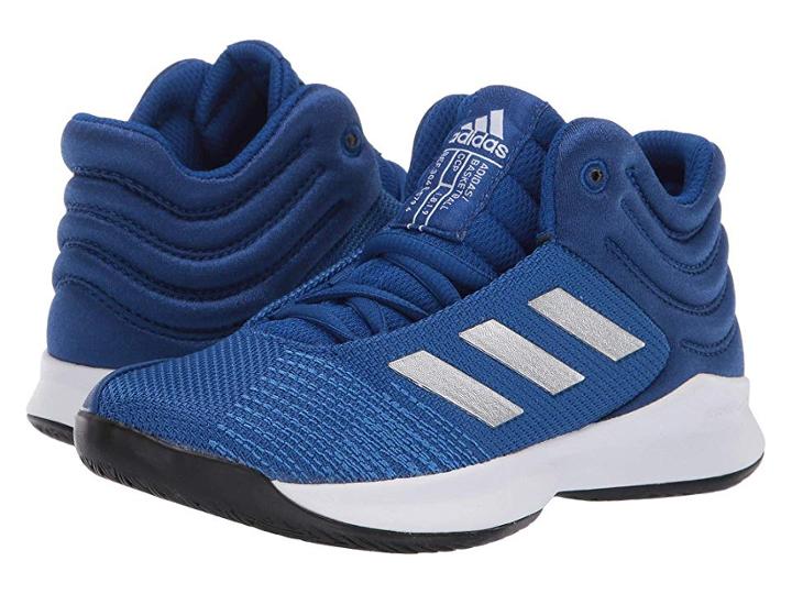 Adidas Kids Pro Spark 2018 (little Kid/big Kid) (collegiate Royal/silver Metallic/core Black) Kids Shoes