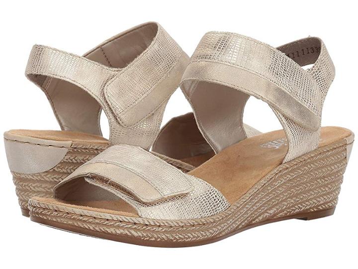 Rieker 62470 Fanni 70 (light Gold/muschel) Women's  Shoes