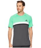 Adidas Club Colorblock Tee (hi-res Green) Men's T Shirt