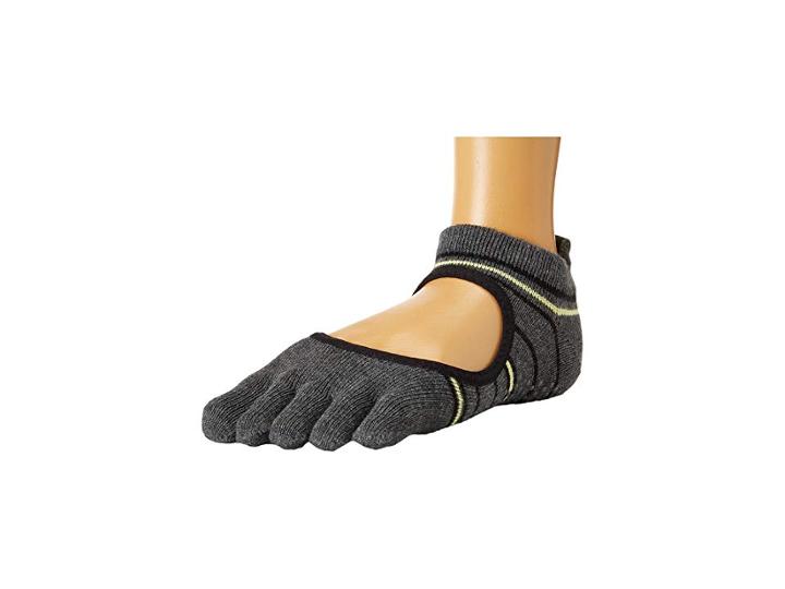 Toesox Bellarina Full Toe W/ Grip (amped) Women's Crew Cut Socks Shoes