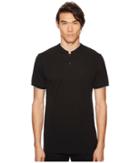 The Kooples Black Polo Shirt With Skull And Crossbone Buttons (black) Men's T Shirt