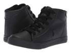 Polo Ralph Lauren Kids Easten Mid (little Kid) (triple Black Tumbled) Boy's Shoes