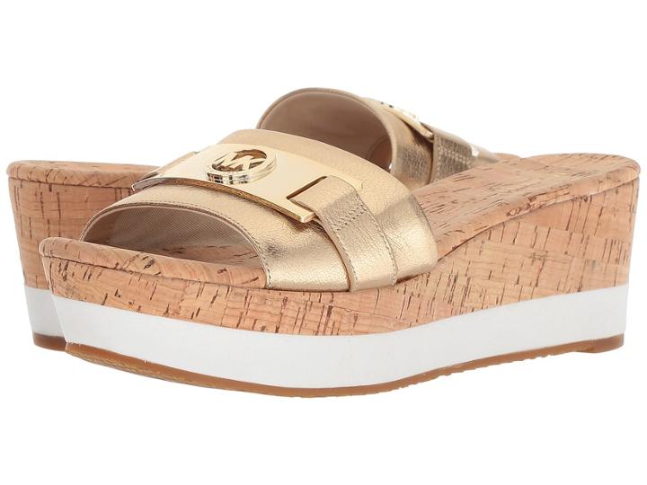 Michael Michael Kors Warren Platform (pale Gold) Women's Shoes