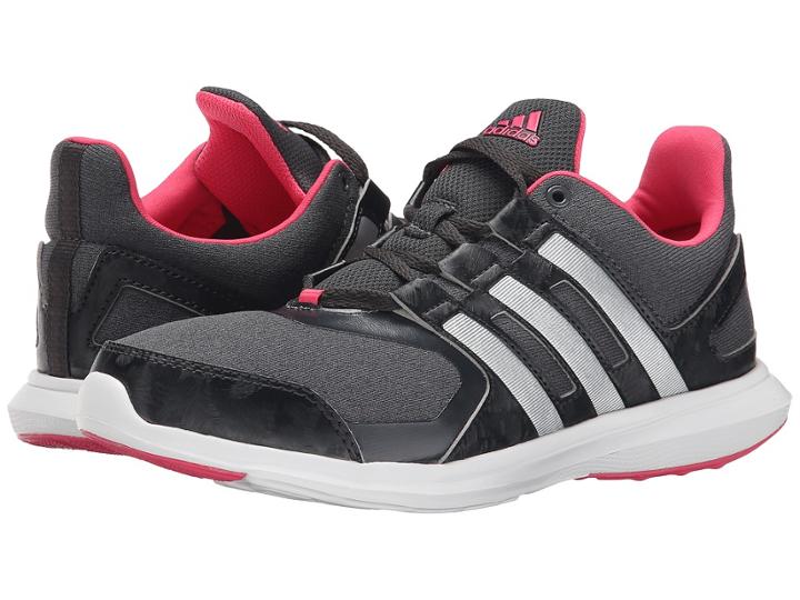 Adidas Kids Hyperfast 2.0 K Print (little Kid/big Kid) (dark Grey Heather/silver Metallic/carbon) Girls Shoes