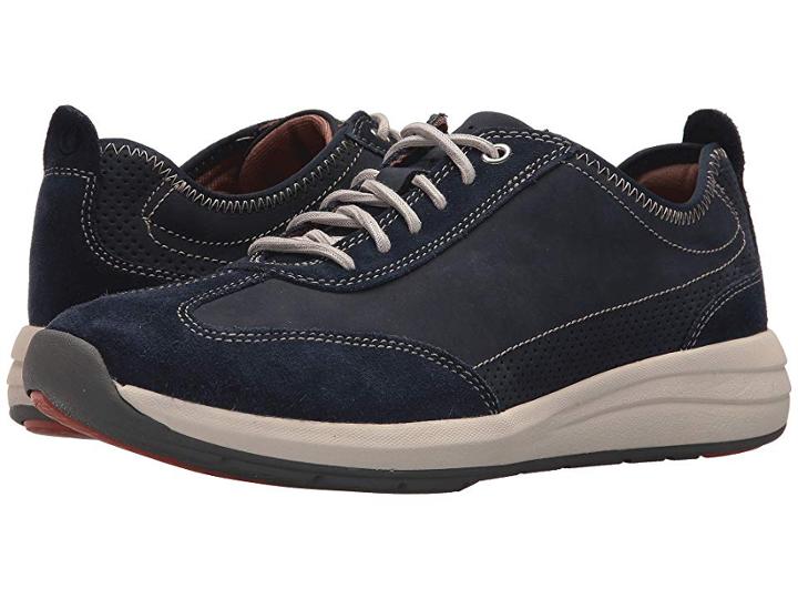 Clarks Uncoast Lace (navy Nubuck) Men's Lace Up Casual Shoes