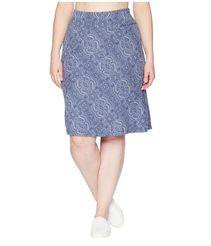 Aventura Clothing Plus Size Kenzie Skirt (blue Indigo) Women's Skirt